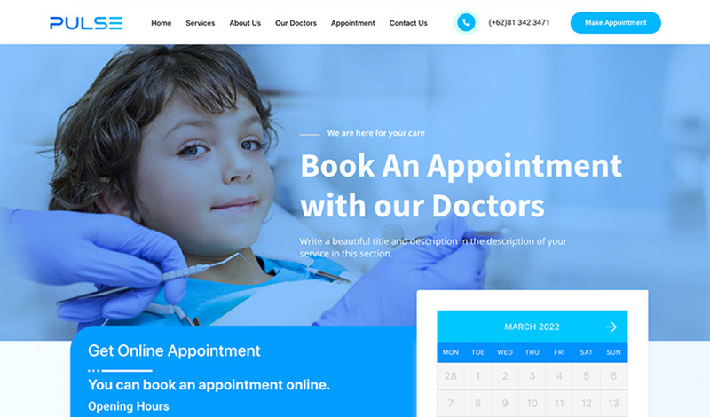 Dentist Clinic Website Creation