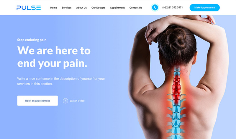 Orthopaedic clinic website