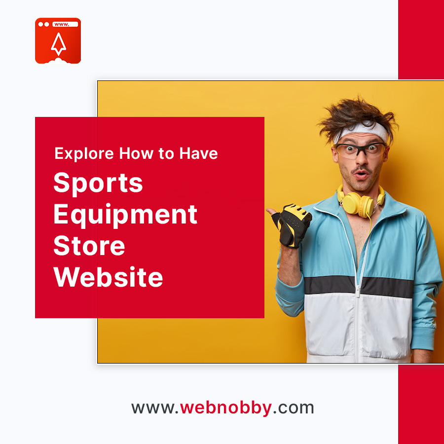 Sports Equipment Web Design